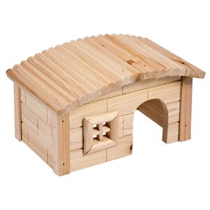 Домик для грызунов деревянный DUVO+Дом с окошком", 20.5х13х12см (Бельгия)