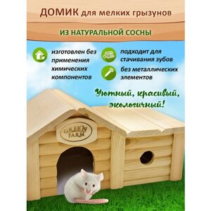 Домик для мелких грызунов с пристройкой (мышей, хомяков, крыс)