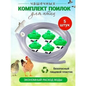 Двойная чашечная поилка для куропаток кур перепелов