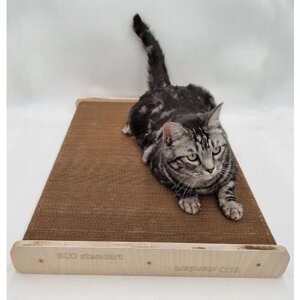 Двусторонняя когтеточка для кошек серия мейкун со сменными картонными блоками / когтедралка / ECO standart
