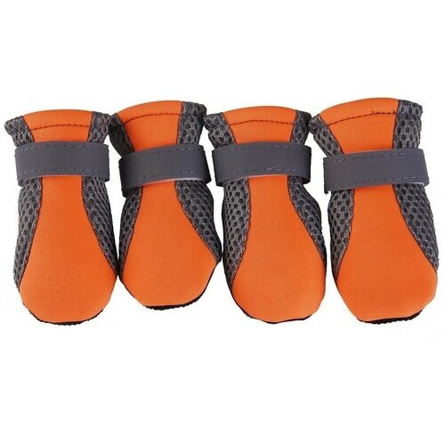Дышащие кроссовки для собак, оранжевые XL