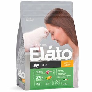 Elato Holistic сухой корм для котят Курица и Утка 1,5 кг