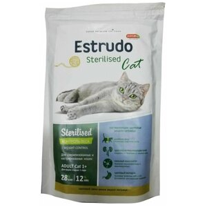 Estrudo Sterilised Cat (Креветка) для кошек с чувствительным пищеварением, 400 г