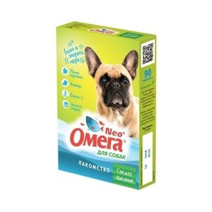 Фармакс Омега Neo + Мультивитаминное лакомство для собак с мятой и имбирем, 0,06 кг, 34791 (34 шт)
