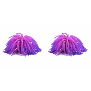Fauna International Декорация для аквариума "Фиолетовый коралл", 13 см х 13 см х 10 см, 2 шт