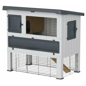 FERPLAST Клетка для кроликов двухэтажная Cage Grand Lodge 120 (серая) 115х73х110 см. (57085360)