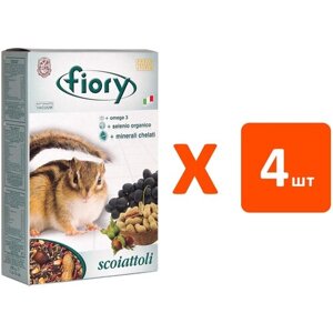 FIORY SCOIATTOLI — Фиори корм для белок и лесных грызунов (850 гр х 4 шт)