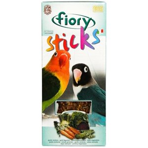 Fiory Sticks лакомство с овощами для средних попугаев (корелл, неразлучников, какаду и т. п. 2 палочки по 60 гр, 120 гр.