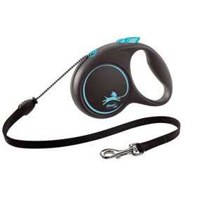Flexi Рулетка-трос для собак до 20кг, 5м, синяя (Black Design M Cord 5m blue) FU22C5.251. S CHBL, 0,196 кг
