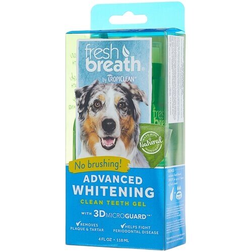 Гель Tropiclean Fresh Breath для чистки зубов отбеливающий для собак , 118 мл , 250 г