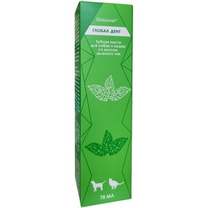 Globalvet Глобалвет - Зубная паста ферментированная для собак и кошек с зеленым чаем 75 мл