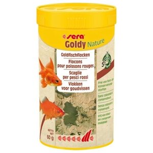 Goldy NATURE 250 мл 60 г Сера Корм для золотых рыб в хлопьях (S32248) (2 шт)