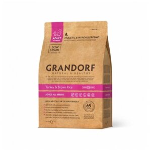 Grandorf Turkey & Brown Rice Adult All Breeds - 3 кг Корм для взрослых собак всех пород с индейкой и рисом