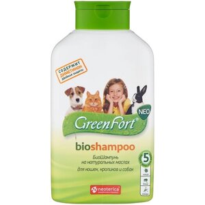 GreenFort шампунь от блох и клещей Neo BioShampoo для кошек и собак 1 шт. в уп., 1 уп.