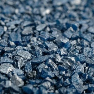 Грунт декоративный DECOR DE "Синий металлик", песок кварцевый, 250 г фр. 1-3 мм (4886476)