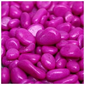 Грунт декоративный, флуоресцентный, пурпурный, фр 5-10 мм, 350 г