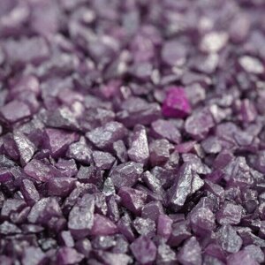 Грунт декоративный Пурпурный металлик песок кварцевый 250 г фр. 1-3 мм, 2 шт.