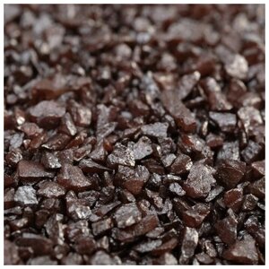 Грунт декоративный "Шоколадный металлик" песок кварцевый, 250 г фр. 1-3 мм