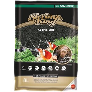 Грунт Dennerle Shrimp King Active Soil 8 л, 1-4 мм