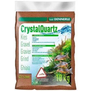 Грунт для аквариума Dennerle Crystal Quartz Gravel светло-коричневый 1 – 2 мм 10 кг (1 шт)