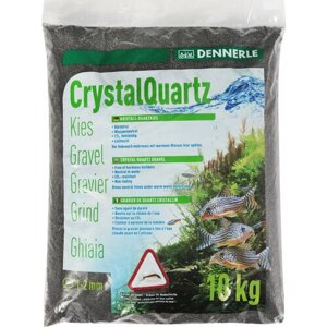 Грунт для аквариума Dennerle "Kristall-Quarz", натуральный, цвет: темно-серый, 1-2 мм, 10 кг