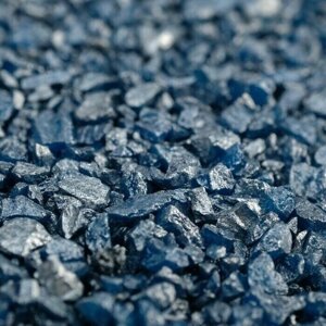Грунт Синий металлик декоративный песок кварцевый, 250 г фр. 1-3 мм, 2 шт.