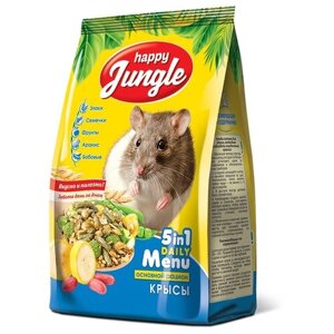 Happy Jungle корм для декоративных крыс 400 гр (18 шт)