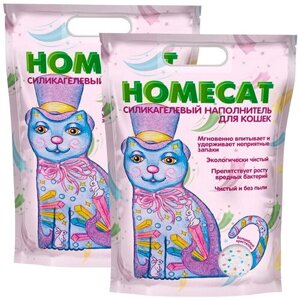 HOMECAT волшебные кристаллы наполнитель силикагелевый для туалета кошек (12,5 + 12,5 л)