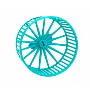 HOMEPET D 9 см колесо для грызунов без подставки пластиковое бирюзовое 1х80