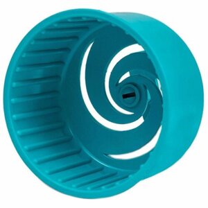 Игрушка для грызунов Дарэлл - колесо пластиковое литое, d-9 см, без подставки, цвет бирюзовый, 1 шт
