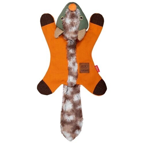 Игрушка для собак GiGwi Лисичка с пищалкой (85016), оранжевый