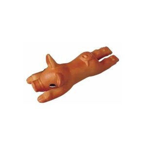 Игрушка для собак Nobby Поросенок с пищалкой 14 см (79464), оранжевый