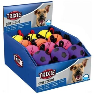 Игрушка для собак Trixie Sport Balls, размер 6см, неон