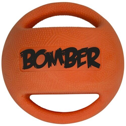 Игрушка Hagen Bomber Мяч с ручками цвет оранжевый для собак (18 см, Оранжевый)