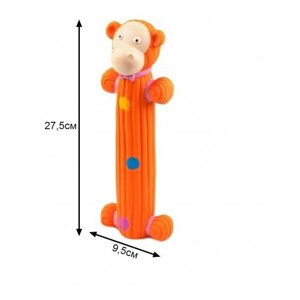 Игрушка резиновая обезьянка для собак, со звуком, 27,5см