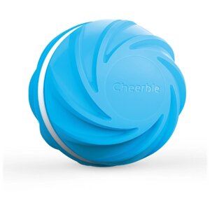 Интерактивная игрушка для собак, мячик дразнилка Cheerble Wicked Ball Циклон-голубой