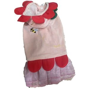 Is pet платье для собак велюровое розовое М