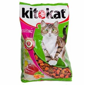 KiteKat Корм для кошек сухой Телятинка 350 гр