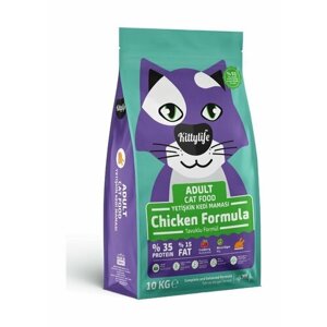 Kittylife - Сухой корм для взрослых кошек, с курицей и рисом pp62766 2 кг