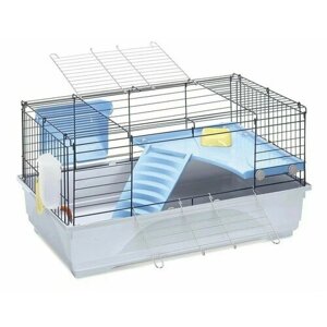 Клетка для кроликов и морских свинок Imac Ronny 80, морозный голубой, 80*48,5*42 см
