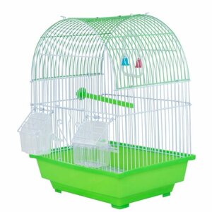 Клетка для птиц, "Не Один Дома" Колибри, зеленый, 30х22х39 см