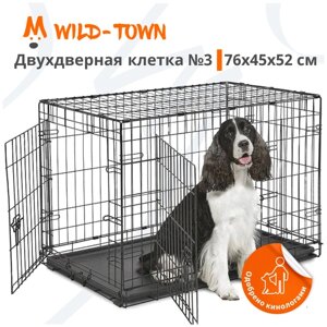 Клетка двухдверная №3 Wild-Town 76х45х52 см