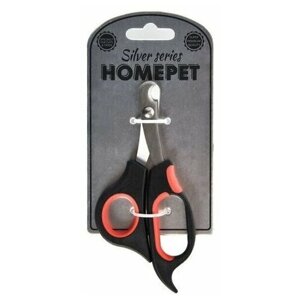 Когтерез-ножницы Homepet Silver Series для кошек и собак (14 х 6,5 см, Черный)