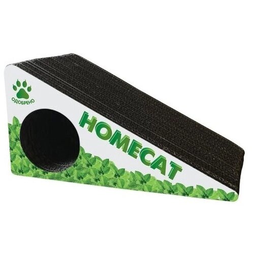 Когтеточка Homecat треугольник малый с кошачьей мятой 30 x 14 x 17 см