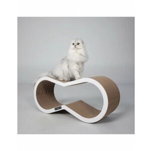Когтеточка из картона для кошек Tommy Cat ОверХэд, белая