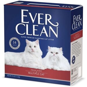 Комкующийся наполнитель Ever Clean Multiple Cat, 10л, 1 шт.