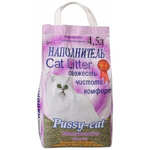 Комкующийся наполнитель Pussy-Cat Комкующийся, 4.5л, 1 шт.