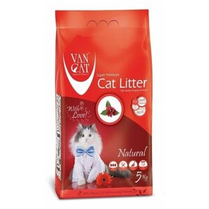 Комкующийся наполнитель Van Cat Natural, 5л, 1 шт.