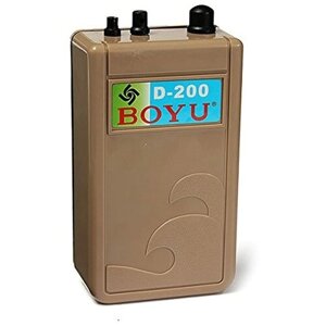 Компрессор на батарейках Boyu D-200, 120л/час, 0,5 Вт