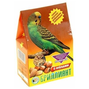 Корм "Бриллиант" для попугаев, с орехами, 400 г